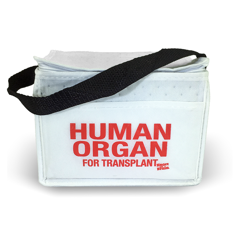 Human Organ for Transplant Lunch Bag Cooler