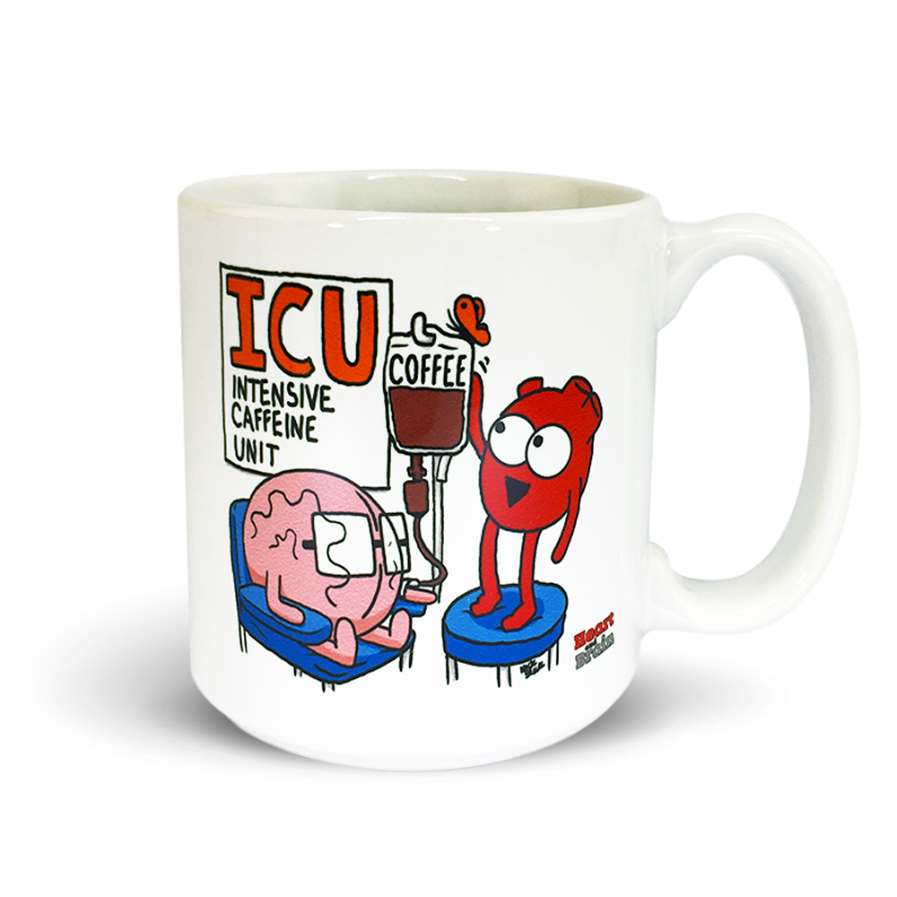 Heart and Brain "ICU" Mug