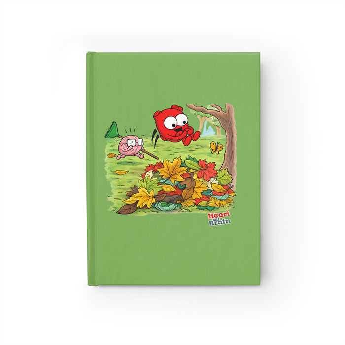 Heart and Brain Leaf Pile Blank Journal