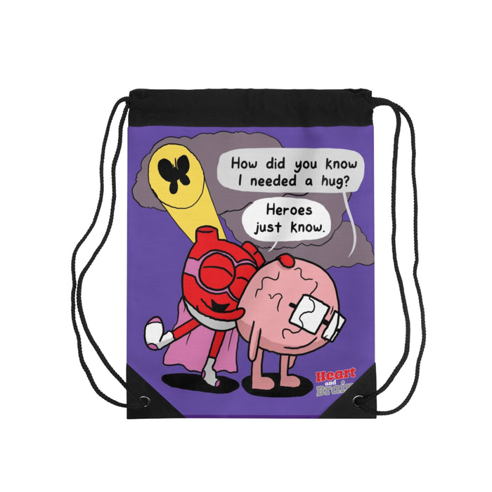 Heroes Just KnowDrawstring Bag