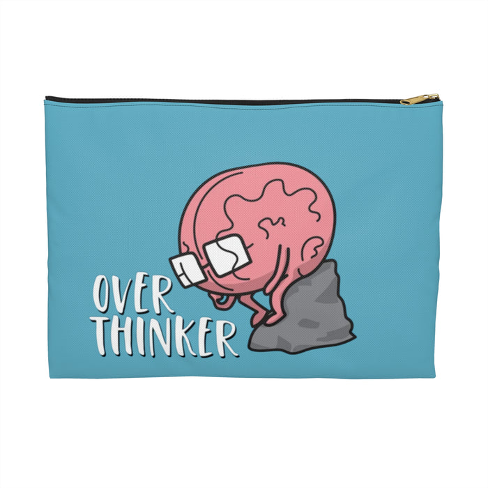 Accessory Pouch — Cute Donut & Octopus 'Over Thinker' Zip Bag