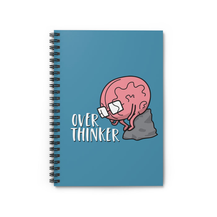 Brain Overthinker Lined Spiral