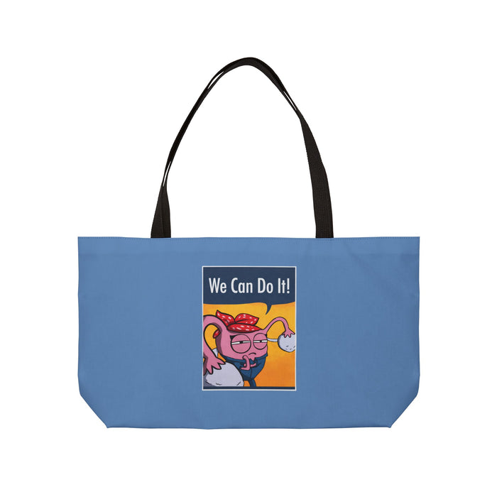 We Can Do It ! Weekender Bag ( Woven Handle)