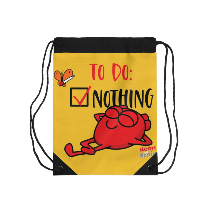 Heart Nothing Drawstring Bag