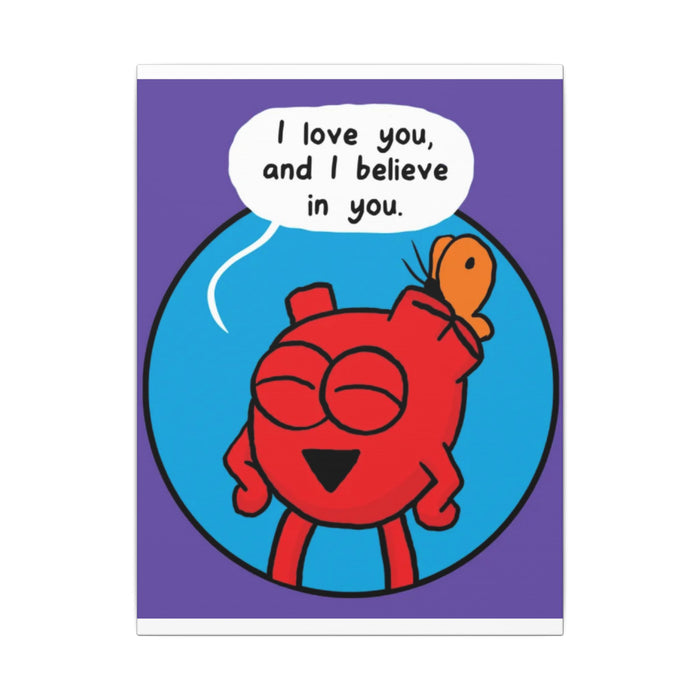 Heart Love Circle Canvas