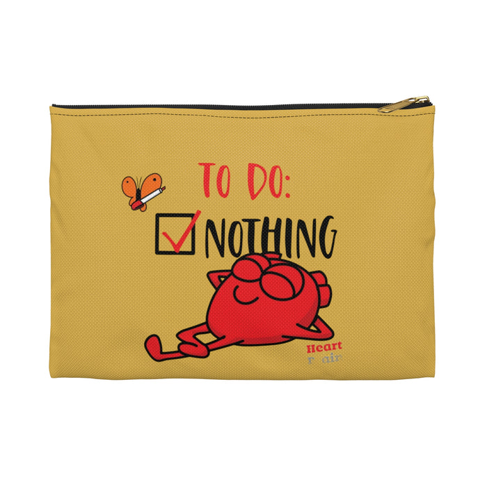 Heart Nothing Zip Pouch