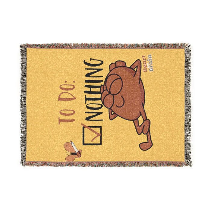 Heart Nothing Woven Blanket
