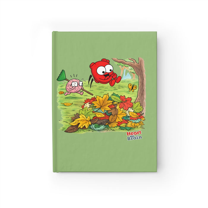 Heart & Brain Leaf Pile Notebook