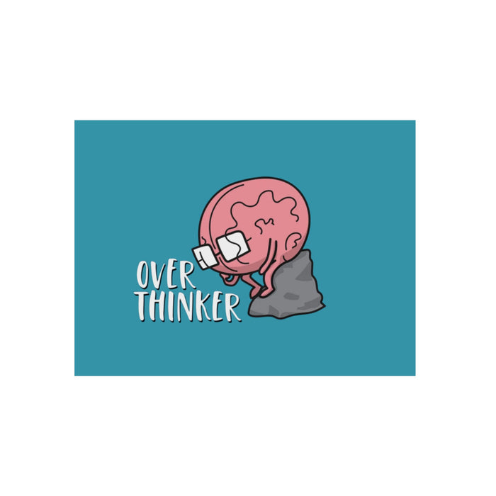 Brain Overthinker Aluminum Print