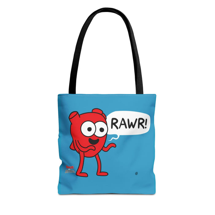 Heart Rawr Tote Bag