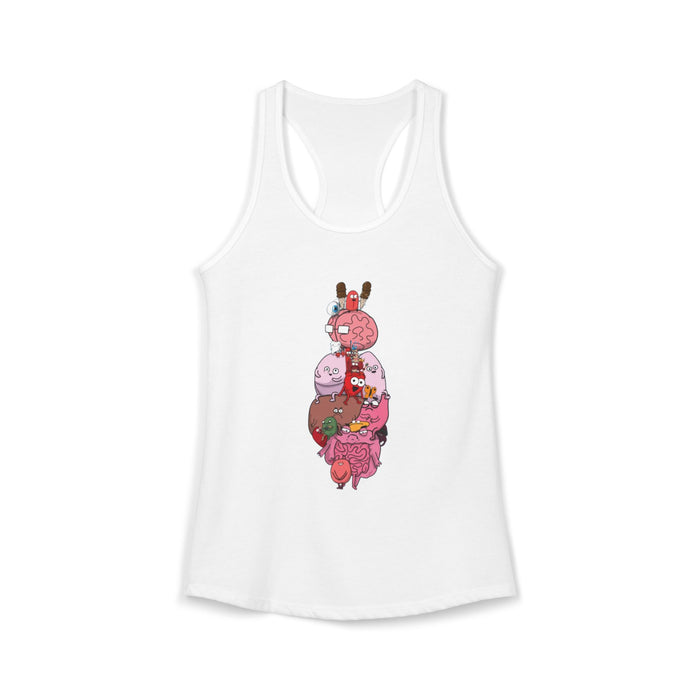 Anatomy Diagram Women's Ideal Racerback Tank