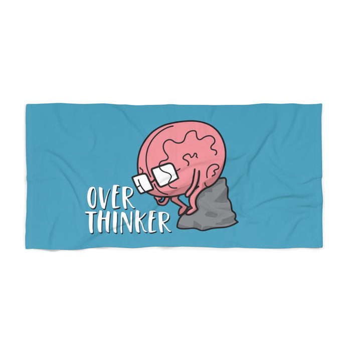 Brain Overthinker Beach Towel
