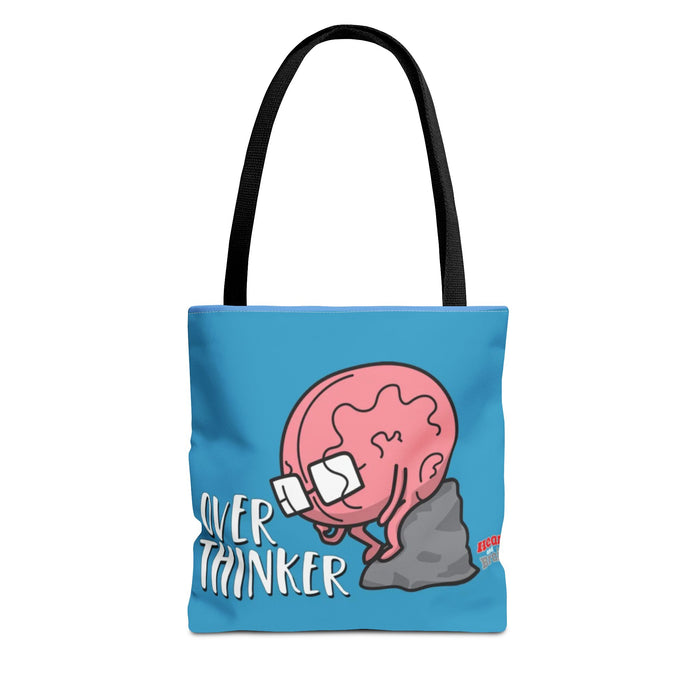 Tote — Clever Thinker Brain Cartoon All-Over Print Tote Bag