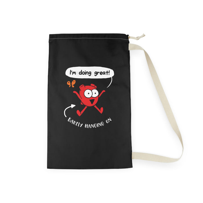 Im Doing Great Heart Laundry Bag
