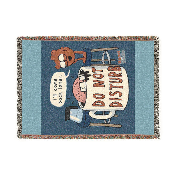 Do Not Disturb Woven Blanket