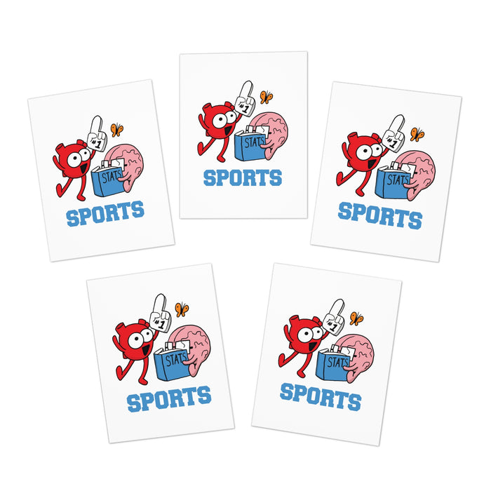Sports Gretting Card 5 Pack