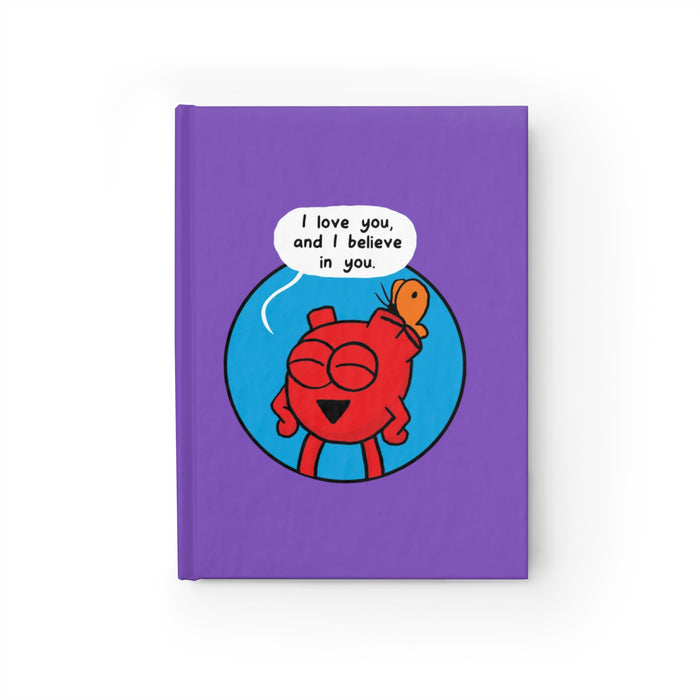 Heart Love You Circle Lined Journal