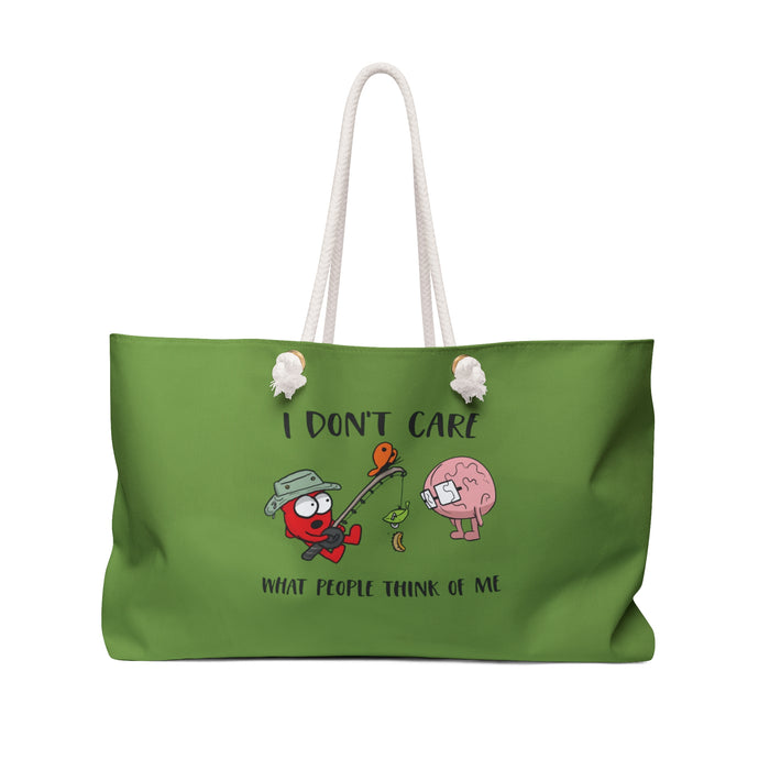 I Dont Care H&B Weekender Bag (Rope Handle)