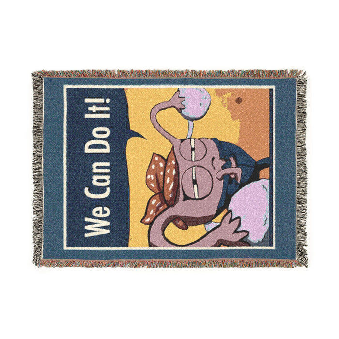 We Can Do It Woven Blanket