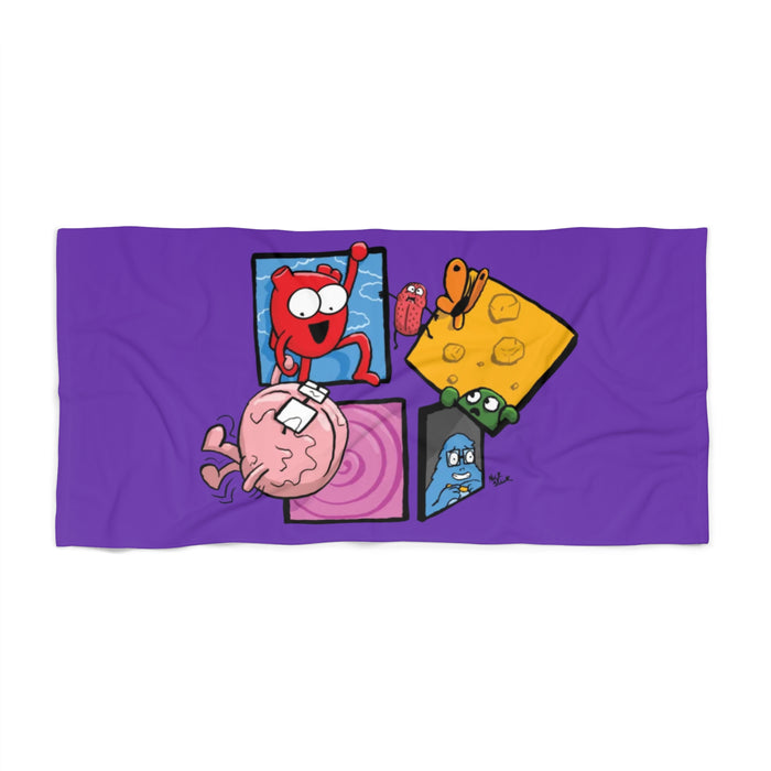 Breaking the 4th Panel Beach Towel