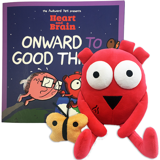 Book and Heart Plushie Bundle #1