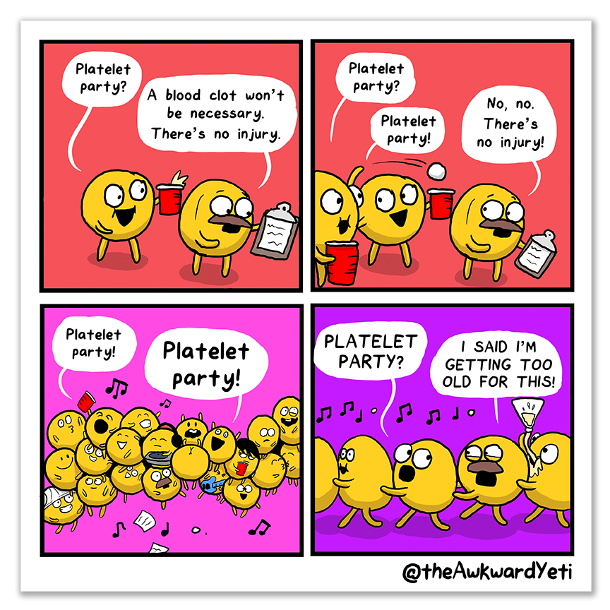 "Platelet Party!" Print