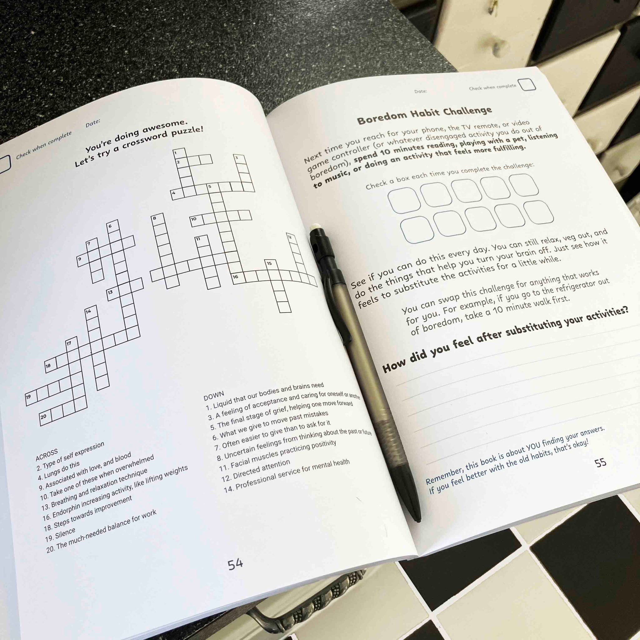 Quiet, Brain! Mental Health Activity Book | Emotional Growth Tool