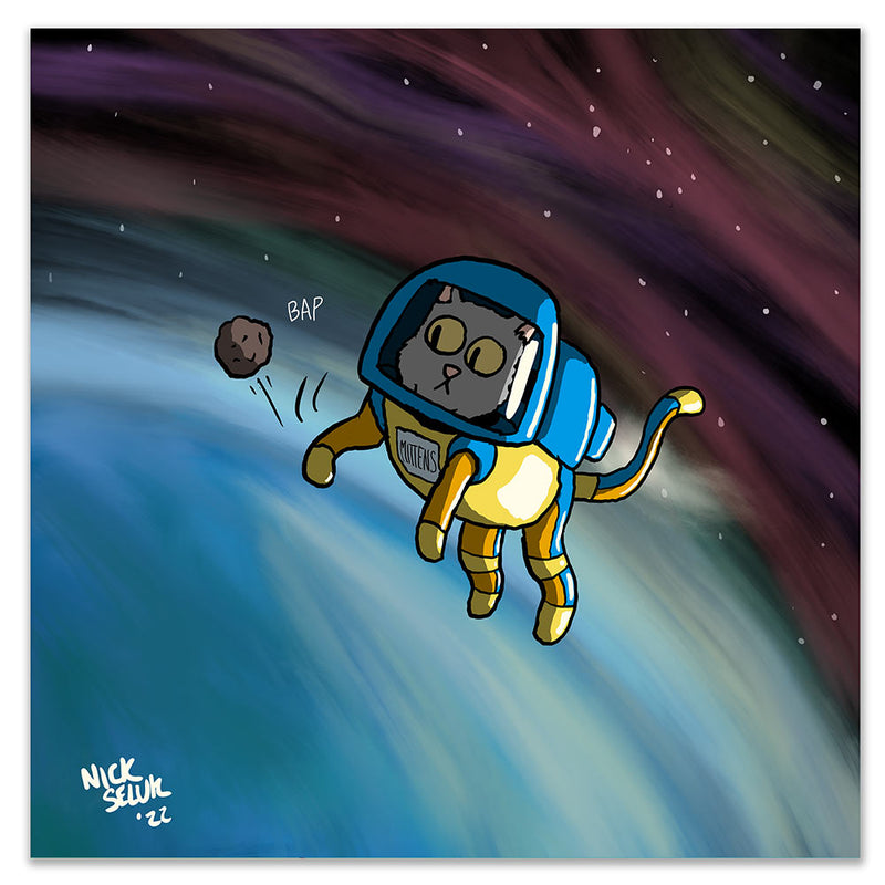 "Space Cat" Art Print