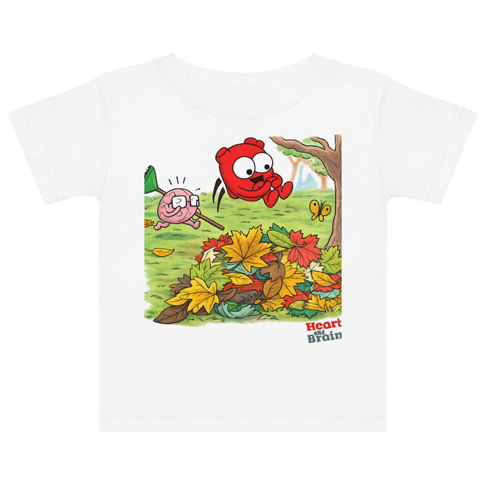 Heart and Brain Leaf Pile Baby jersey t-shirt