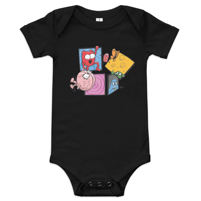 Breaking the 4th Panel Baby short sleeve one piece