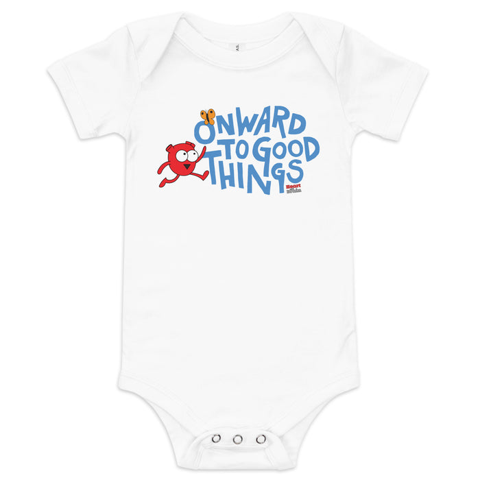 Onward to Good Things Baby Onesie