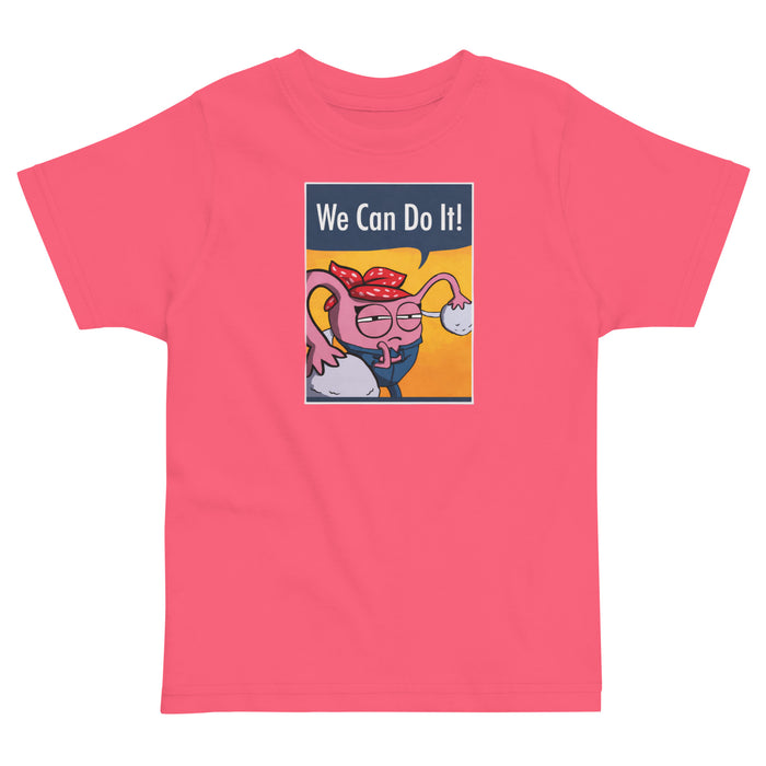 We Can Do It! Toddler jersey t-shirt