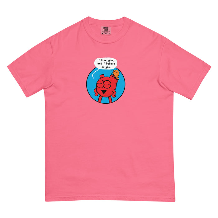 Heart Love You Circle Regular Unisex t-shirt