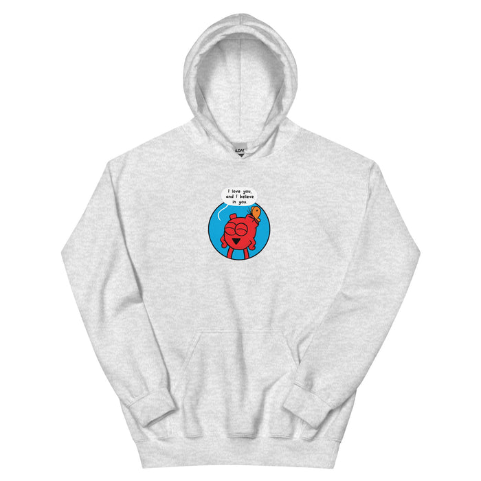Heart Love You Circle Woman Hoodie