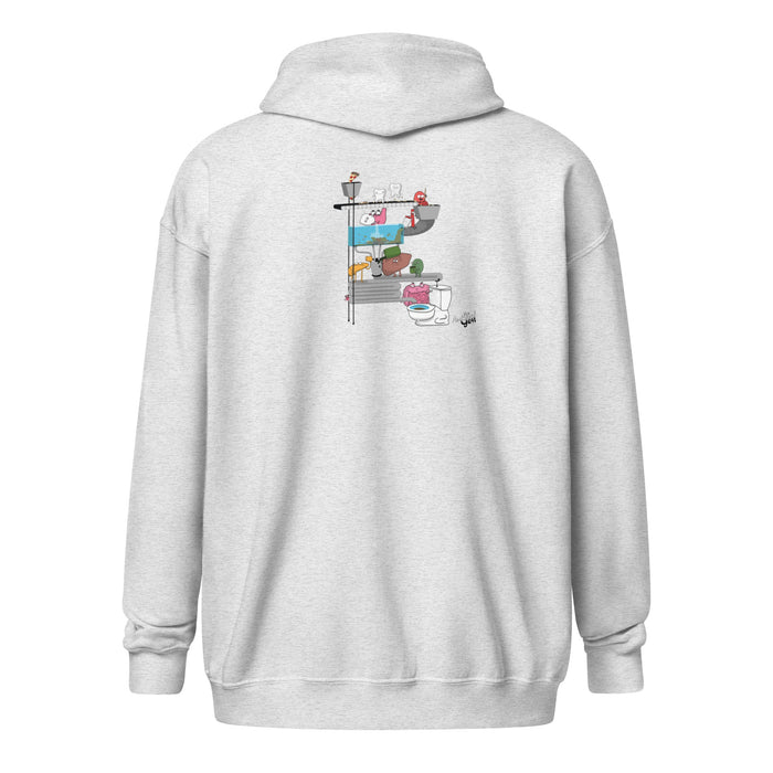 Digestive System zip hoodie