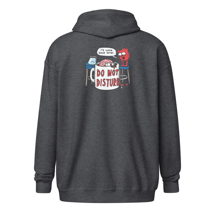 Do Not Disturb Women zip hoodie