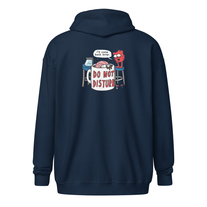 Do Not Disturb zip hoodie