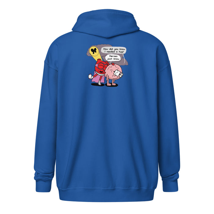 Heroes Just Know Women zip hoodie