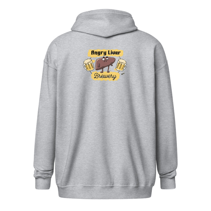 Angry Liver Brevery zip hoodie
