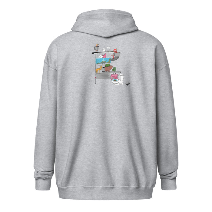 Digestive System Women zip hoodie