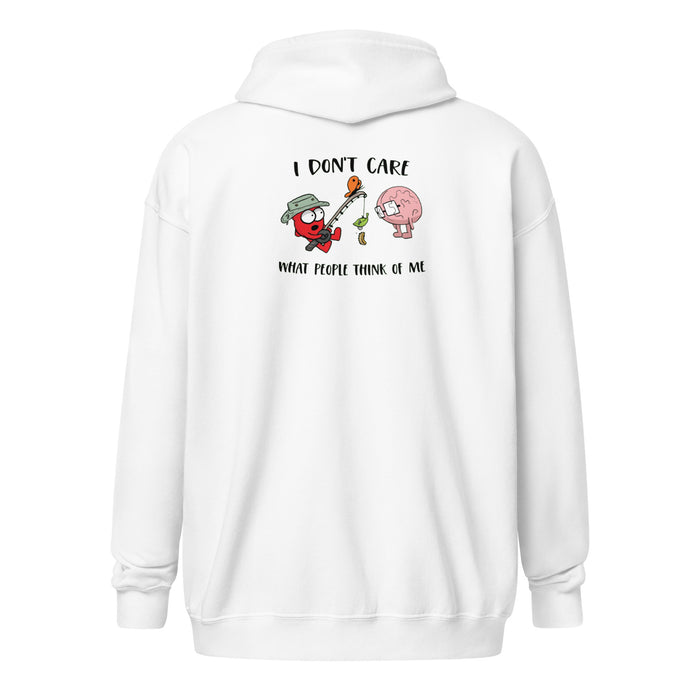 I Don’t Care H&B zip hoodie