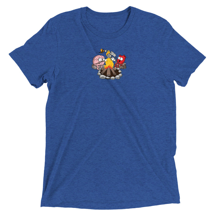 Heart and Brain Campfire Bonfire Triblend t-shirt