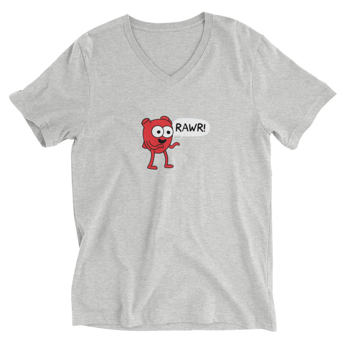 Heart Rawr Men V-Neck T-Shirt
