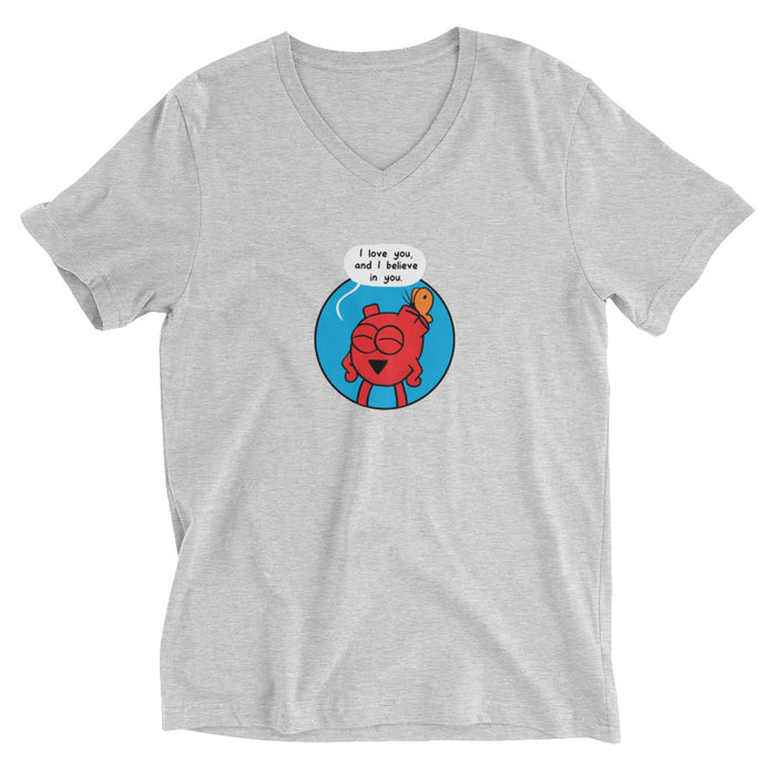 Heart Love Your Circle Men V-Neck T-Shirt