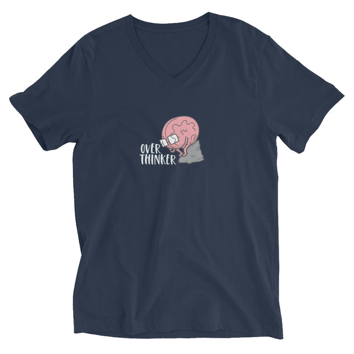 Brain Overthinker Men V-Neck T-Shirt