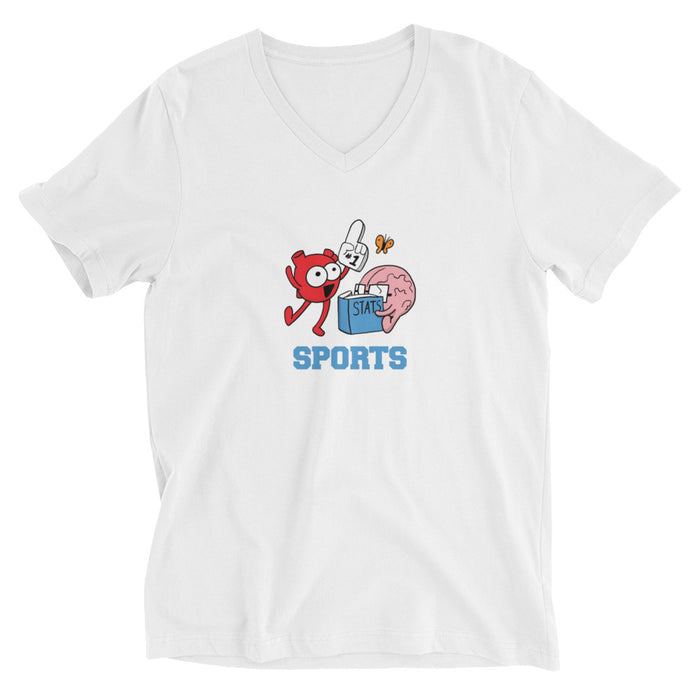 Sports Men V-Neck T-Shirt