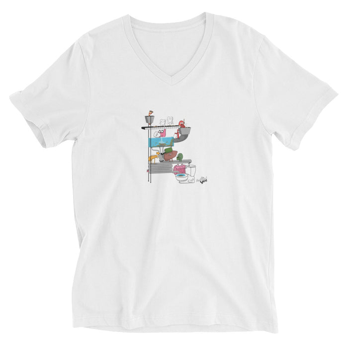 Digestive System MEN V-Neck T-Shirt
