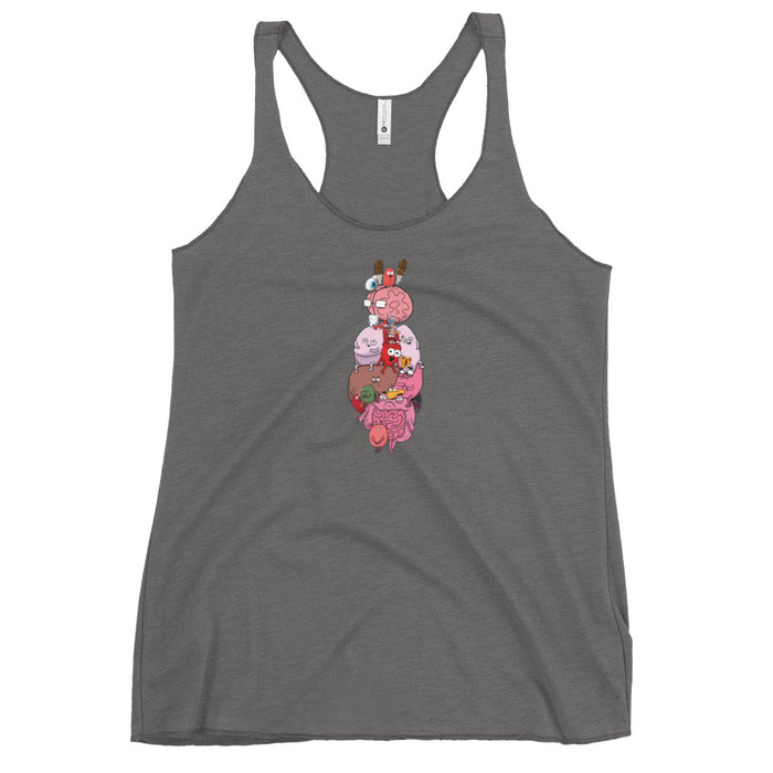 Anatomy Diagram Women's Triblend Tank