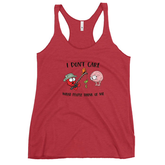 I Don’t Care H&B Women's Triblend Tank