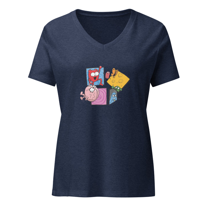 Breaking the 4th Panel Women’s relaxed v-neck t-shirt